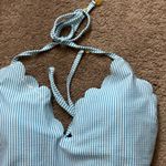 Jessica Simpson  Light Blue Striped One Piece Swimsuit SIZE XL Photo 2