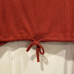 Aeropostale  Deep V Long Sleeve Waffle Cropped Drawstring Seriously Soft Size XL Photo 2