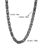 9mm Stainless Steel Vintage Necklace & Bracelet Set Photo 5