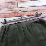 Soft Surroundings  green chino pants‎ w/ gold buttons Women’s Size S Photo 2