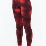 Tie Dye Leggings Red Photo 4