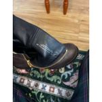 Tory Burch  Women’s Elyse Brown Leather Moto Biker Boots Ankle Boots Size 9m Photo 4