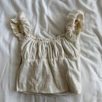 I am gia I.AM.GIA Naomi Ruffle Bustier Corset Top White Size XS Photo 3