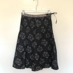 Max Mara Weekend  Skirt Pleated A-Line Floral Black Grey 2 Photo 0