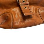 Michael Kors Y2K Michael‎ Kors Buckle Hobo Shoulder Bag Cognac Brown Slouchy Western Country Photo 9