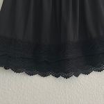 Elegant Black Lace Trim Mini Skirt Photo 3