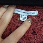 American Eagle Rust  crocheted sweater Photo 3