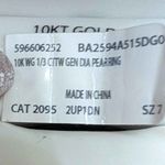 10kt White Gold 1/3 CT diamond engagement ring set bridal set size 7 Silver Photo 5