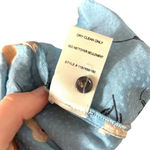 Rebecca Taylor  Daniella Silk Blend Top In Lagoon Combo Blue‎ Floral Size 2 Photo 9