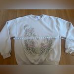 Jerzees Vintage Jerees Bleeding Heart Beige Sweatshirt, Size L Photo 3