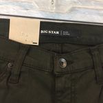 Big star NWT Women's Size 28x30 Alex Mid-Rise Skinny Jeans- Dark Moss Green Photo 6