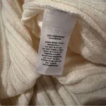 Lafayette 148 100% Cashmere Off White Cream Ribbed Sleeveless Turtleneck Sweater Photo 4