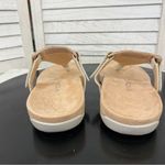 Vionic Wanda Leather T-strap Thing Sandals Beige 7 Bone Snake Embossed Photo 7