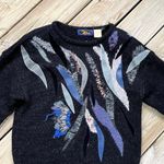 20ANS By Mariea Kim Women's Vintage Black Beaded Sweater Size M 80's Era Size M Photo 2