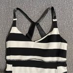 Lululemon Practice Daily Tank Black & White Stripes Photo 5