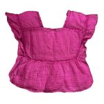 Anthropologie  Daily Practice Women’s Gauzy Hot Pink Top Shorts Lounge Set XS Photo 6