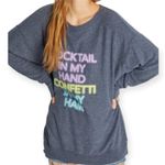 Wildfox Roadtrip Women’s Grey Sweatshirt Tunic Size Medium Photo 4
