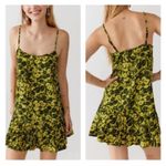 Urban Outfitters NEW  Camille Floral Mini Pleated Hem Slip Dress S Photo 6