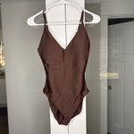 J.Crew NWT Long-torso Lana One-piece Classic Sculpt Smoky Willow Wood Brown Photo 1