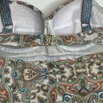 Antonio Melani Multicolor Medallion Print Swim Top Medium Photo 5