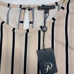 Adrianna Papell Stripe Front Tie Tank Top Size M (b32) Photo 2