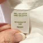 Garnet Hill Dress Size 6 White Eyelet Sheath Sleeveless Preppy Knee Length Photo 5