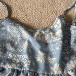 Altar'd State  Blue and White Floral Top Photo 4