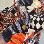 🧡Festive Autumn Pumpkin Print Button Photo 4