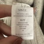 Vince Wool Cashmere Blend Beige Open Drape Front Cardigan Sweater Womens XS Photo 4