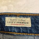 Levi's Premium- Wedgie Jeans High Rise Dark Wash Button Fly Tapered Leg- Size 27 Photo 4