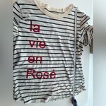 Anthropologie  Sol Los Angeles La Vie En Rose Tshirt Size Large Photo 2