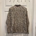 Roper Womens Large Pearl Snap Button Up Western Style Shirt Beige Paisley‎ Rodeo Tan Photo 6