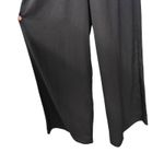 Love Reign  Black Strapless Jumpsuit Teal Sequin Bodice Wide Leg M Whimsigoth Photo 4