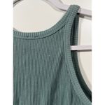BDG UO Jesse Crop Tank in Teal Ribbed Tank Top Size Small Stretch Photo 3