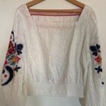Anthropologie  White Embroidered Top Photo 0