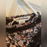 American Eagle Floral Black Lace Trim Women's Top. Size-Small Photo 3