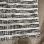 Ann Taylor  Pencil Skirt Sz 12 Ivory Beige Black Stripe Photo 3