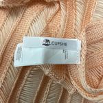 Cupshe  delicate peach swim cover up or lingerie cover up sweater.  One Size. Photo 3