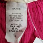 La Gypsy  Women's Shorts Size Large Medium Pink Rayon Scrunch Photo 4
