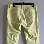 CAbi Citron Yellow Women's Skinny Ankle Jeans Size 6 Low Rise Yellow Style 5084 Photo 4