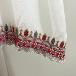 Johnny Was NWOT  Embroidered Floral Bohemia Long SHIRT Tunic Blouse Sz S Photo 9