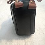 Bella Rose Vintage Black & Brown Leather Handbag Photo 7