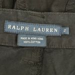 Ralph Lauren Women's Cargo Weather Black Contrast Blue Zippers Pants Size 2 Photo 7