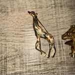 Wild Animal Brooches Giraffe Elephant Zebra Camel Antelope Zoo Silver Photo 4