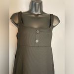 SheIn black low neckline button strap maxi dress Photo 4