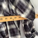 Levi's Levi’s San Francisco Black Gray Plaid Flannel Shirt L | Soft Grunge Button-Up Photo 4