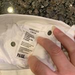 Paige  Verdugo Crop Raw Edge Jeans Size 25 White Photo 4