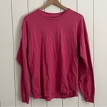 Set Active  Pink Oversized Long Sleeve Tee Photo 0