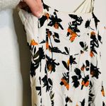 Derek Lam Floral Camisole Button Front V-Neck Slit Front Stretch Crepe Dress 10 Photo 14