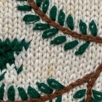 Vintage Bechamel Printed Knit Sweater Vest Winter Pine Cone Knit Sweater Zip Up White Size XL Photo 9